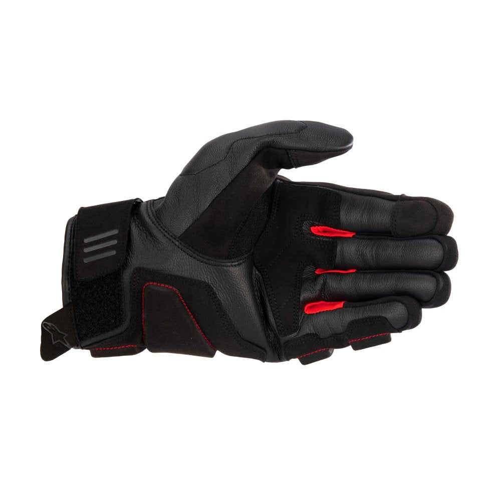 Alpinestars Phenom Leather Gloves Black / Bright Red FREE 1 YEAR Returns, FREE UK Delivery | ThrottleChimp