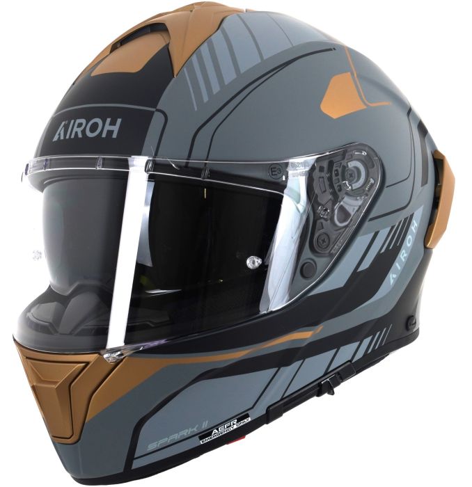 Airoh Spark 2 Full Face Helmet Chrono Matt Gold FREE 1 YEAR Returns, FREE UK Delivery | ThrottleChimp