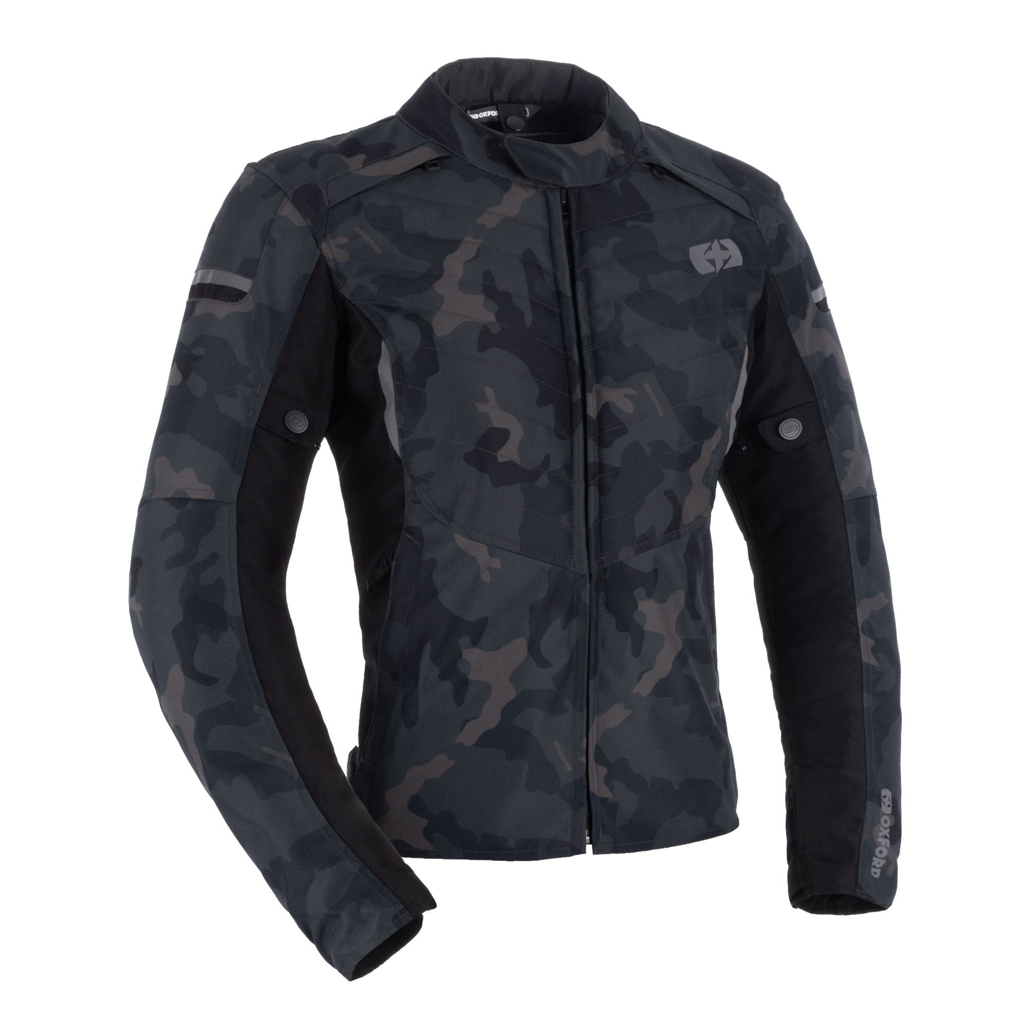 Oxford Valencia D2D 3.0 Ladies Textile Jacket Black Camo FREE 1 YEAR Returns, FREE UK Delivery | ThrottleChimp