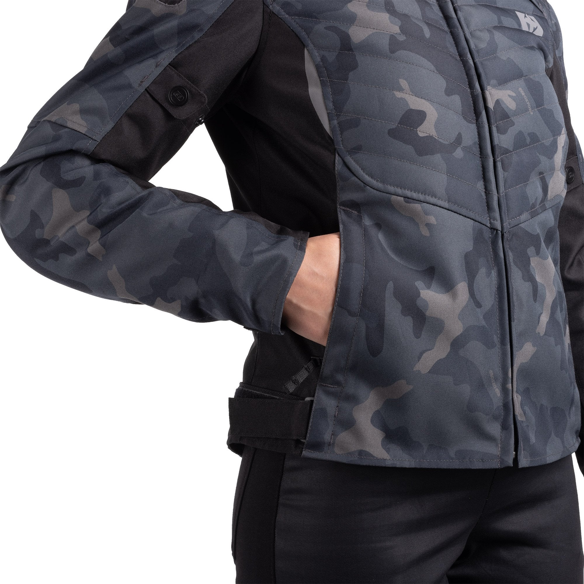 Oxford Valencia D2D 3.0 Ladies Textile Jacket Black Camo FREE 1 YEAR Returns, FREE UK Delivery | ThrottleChimp