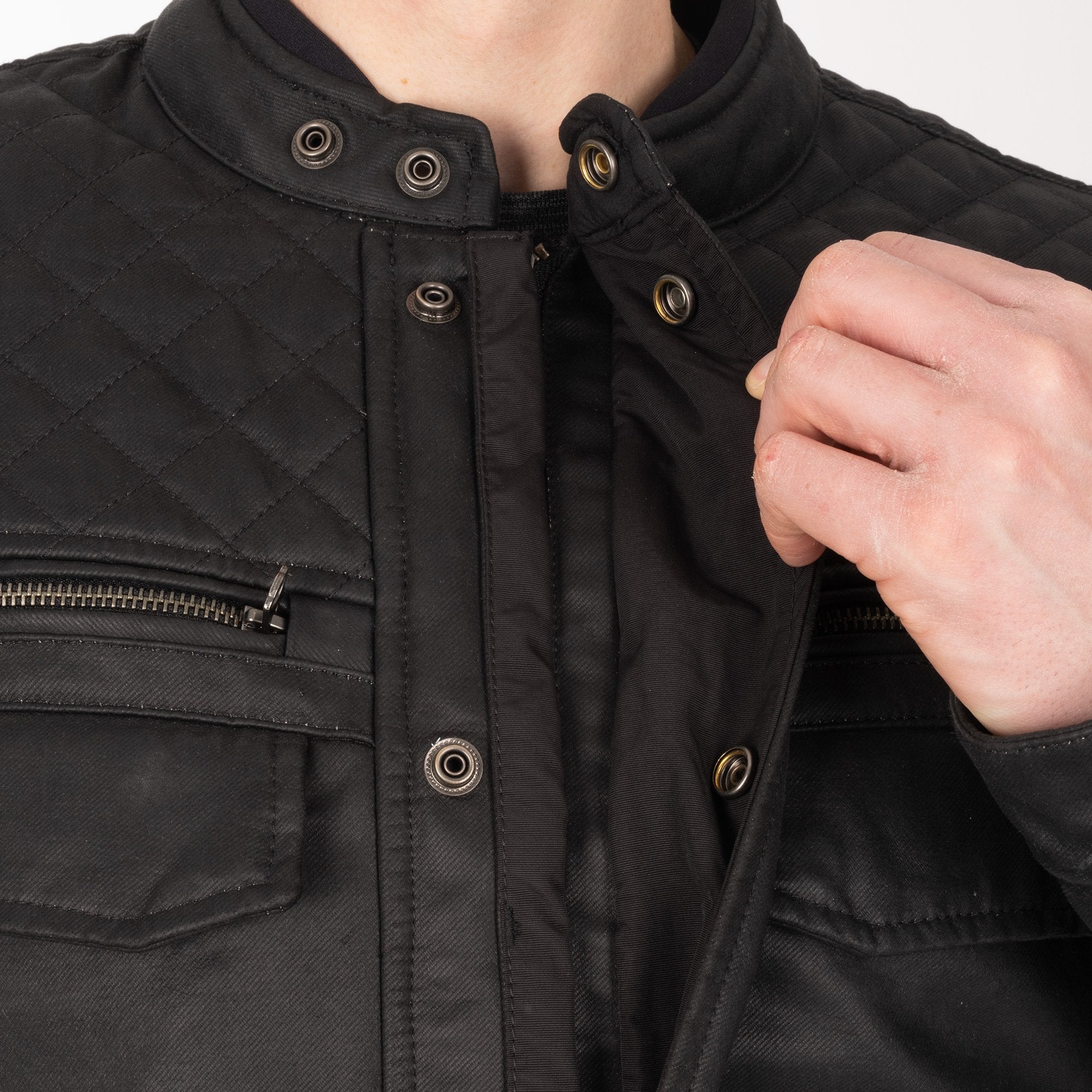 Oxford Hardy 2.0 Textile Jacket Black FREE 1 YEAR Returns, FREE UK Delivery | ThrottleChimp