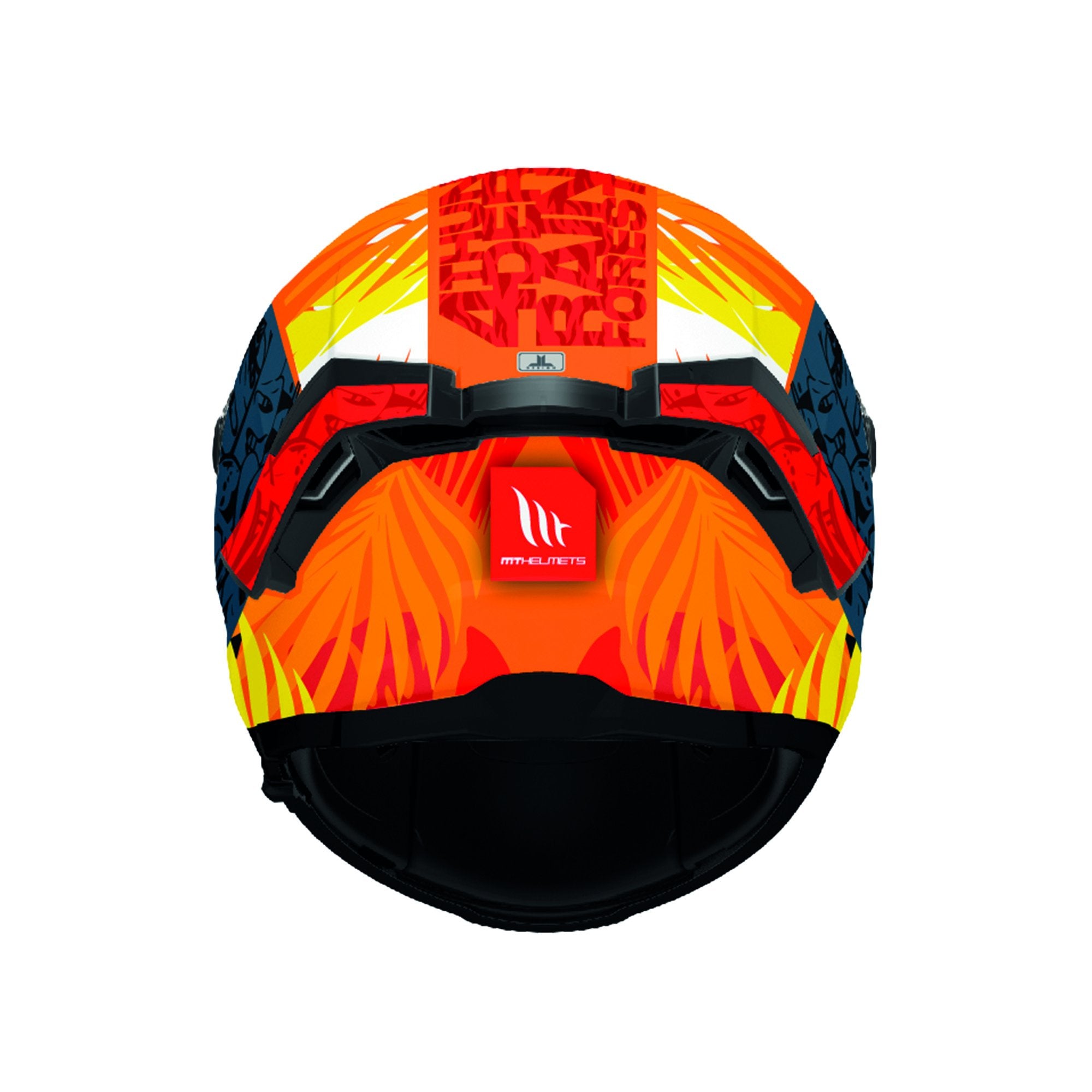 MT Thunder 4 SV Rainforest C4 Full Face Helmet Gloss Orange FREE 1 YEAR Returns, FREE UK Delivery | ThrottleChimp