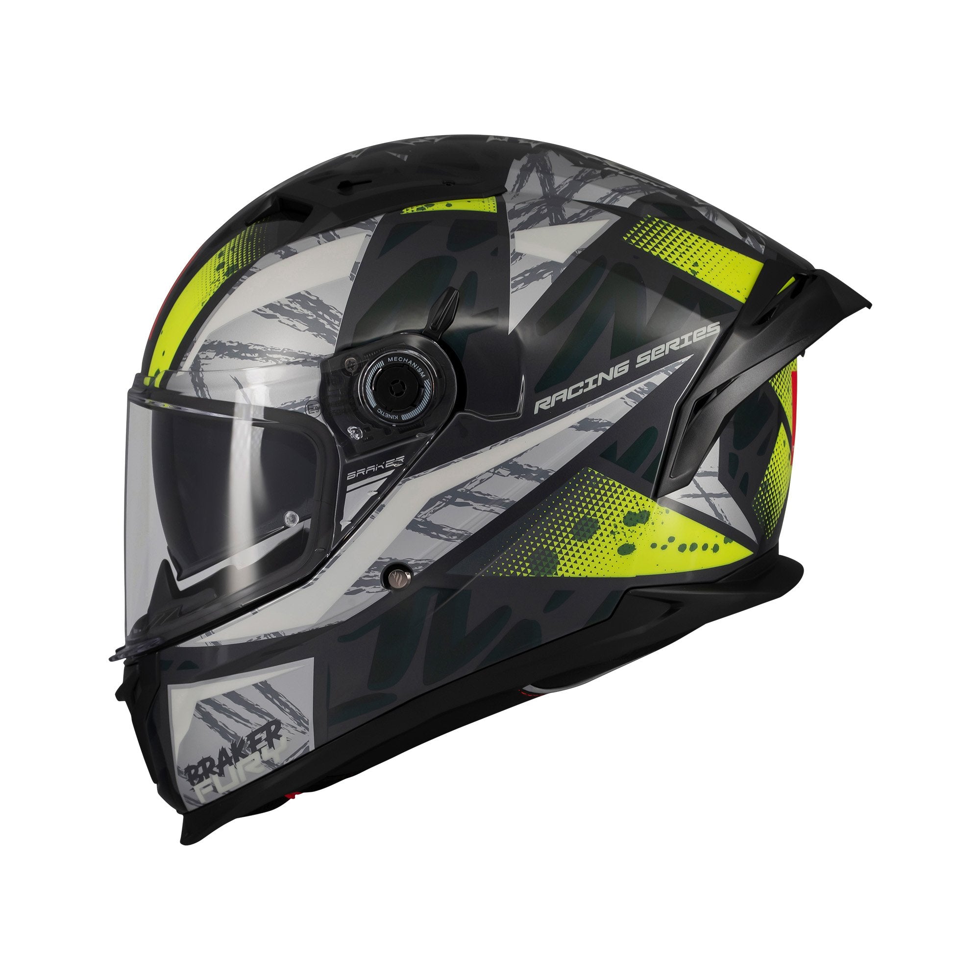 MT Braker SV Fury C6 Full Face Helmet Gloss Fluo Yellow FREE 1 YEAR Returns, FREE UK Delivery | ThrottleChimp