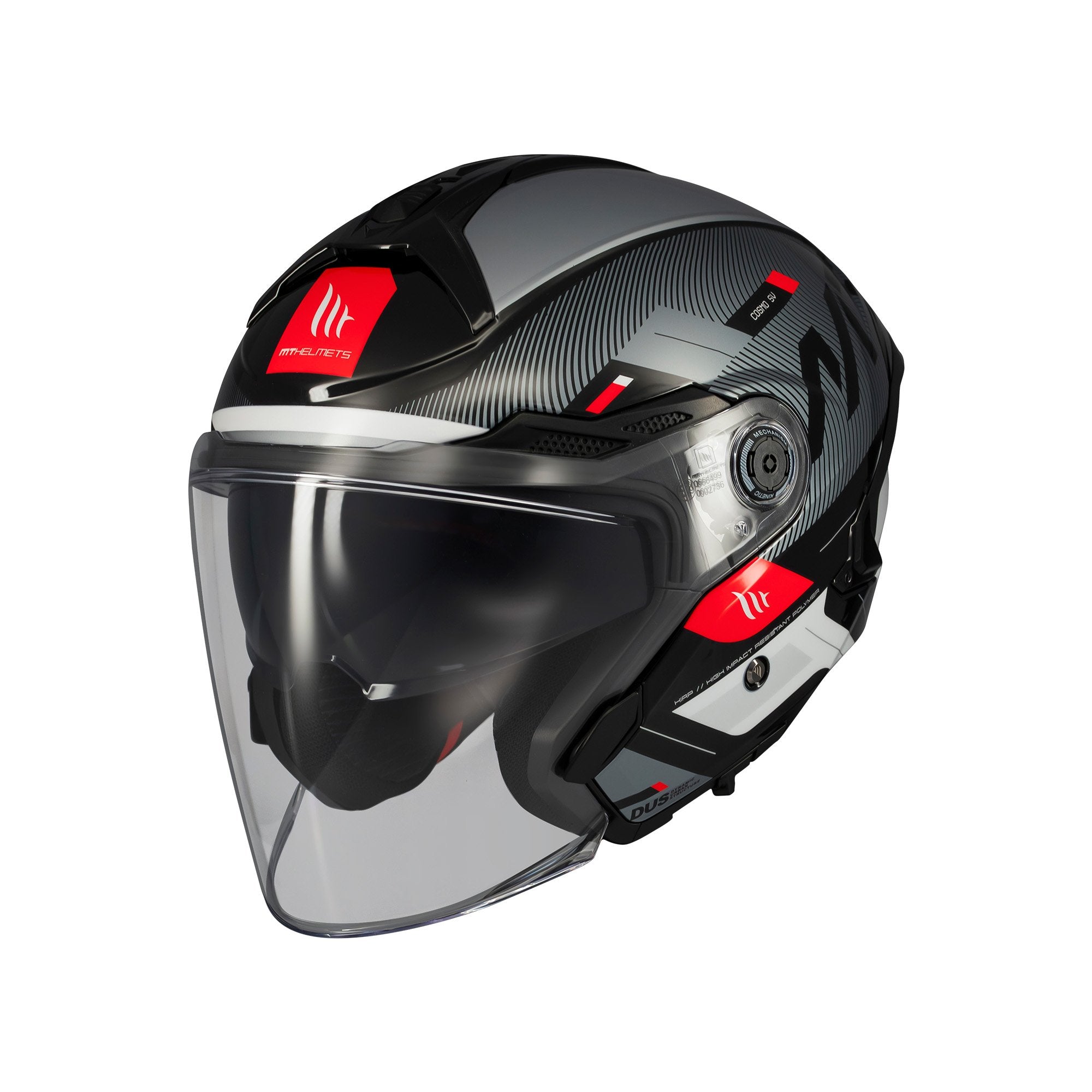 MT Cosmo SV Silence B2 Open Face Helmet Gloss Black FREE 1 YEAR Returns, FREE UK Delivery | ThrottleChimp