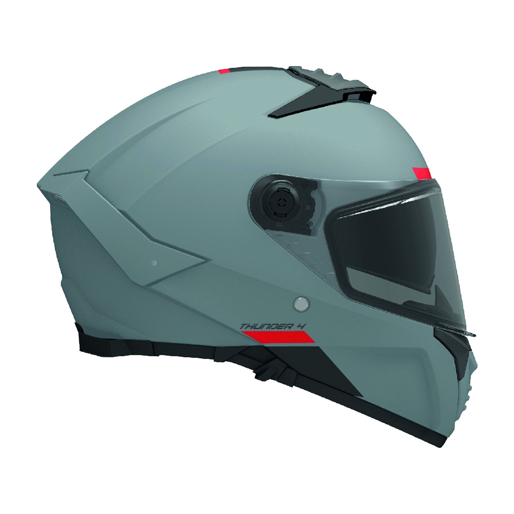 MT Thunder 4 SV A12 Full Face Helmet Matt Grey FREE 1 YEAR Returns, FREE UK Delivery | ThrottleChimp