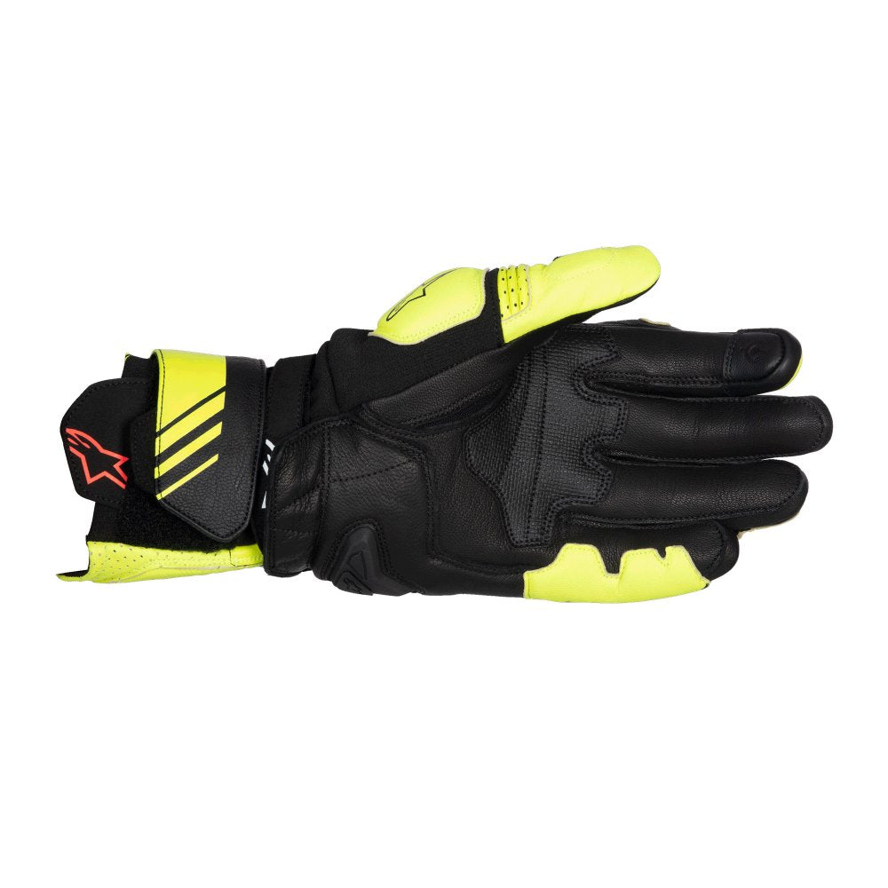 Alpinestars GP Plus R V3 Leather Gloves Fluo Yellow / Black FREE 1 YEAR Returns, FREE UK Delivery | ThrottleChimp