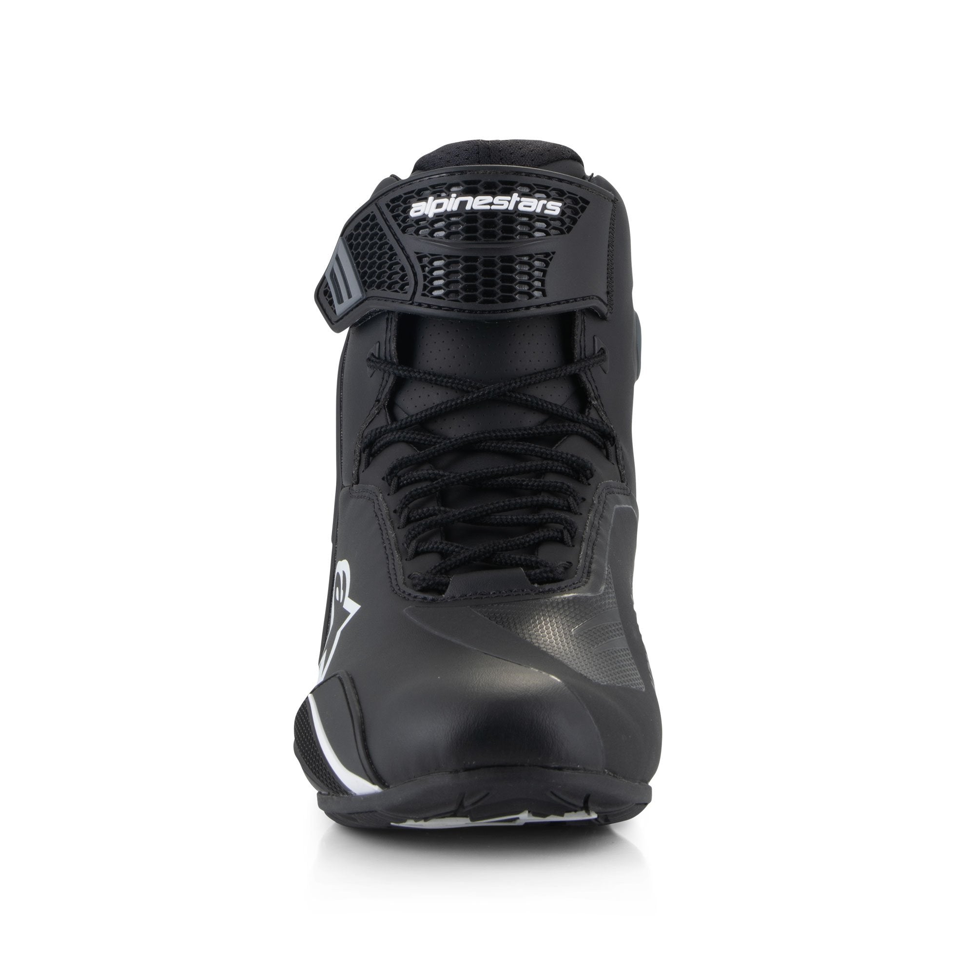 Alpinestars Faster-4 Shoes Black / White FREE 1 YEAR Returns, FREE UK Delivery | ThrottleChimp