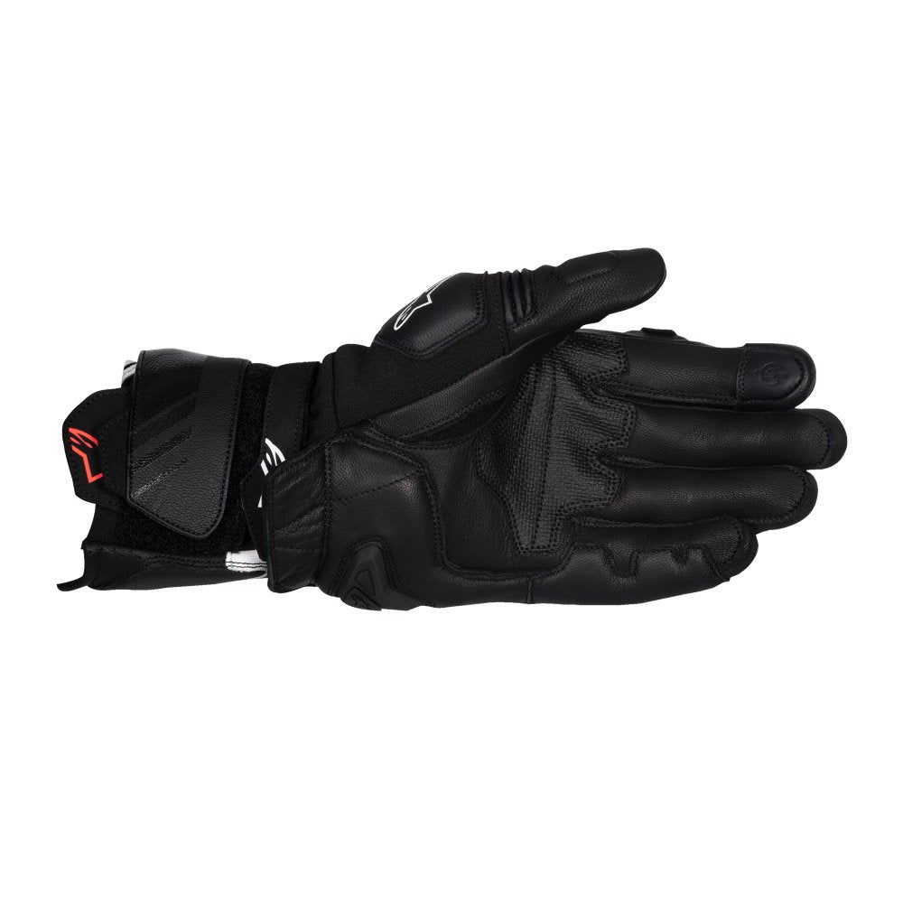 Alpinestars GP Plus R V3 Leather Gloves Black / White FREE 1 YEAR Returns, FREE UK Delivery | ThrottleChimp