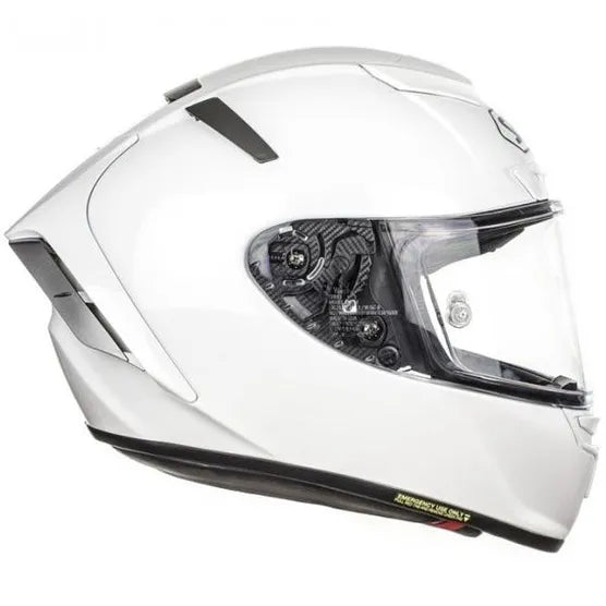 Shoei X Spirit 3 Full Face Helmet White (Image 2) - ThrottleChimp