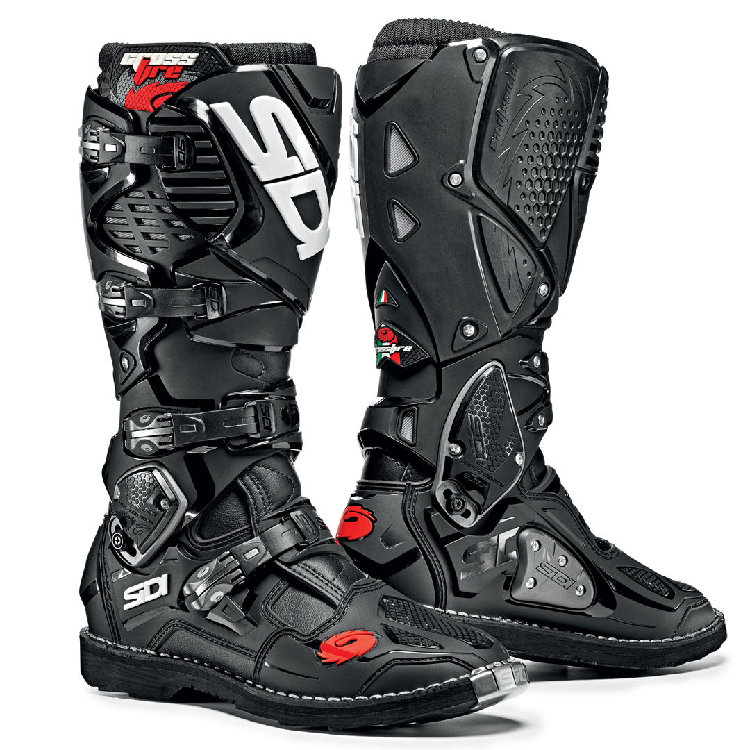 Sidi Crossfire 3 CE Boots Black FREE 1 YEAR Returns, FREE UK Delivery | ThrottleChimp