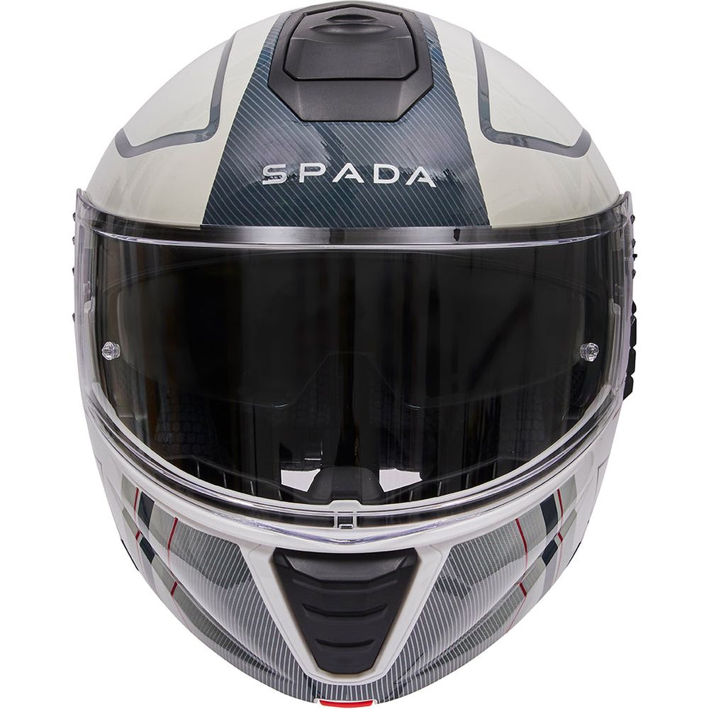 Spada Orion 2 Element Flip-Up Helmet White / Grey / Red FREE 1 YEAR Returns, FREE UK Delivery | ThrottleChimp