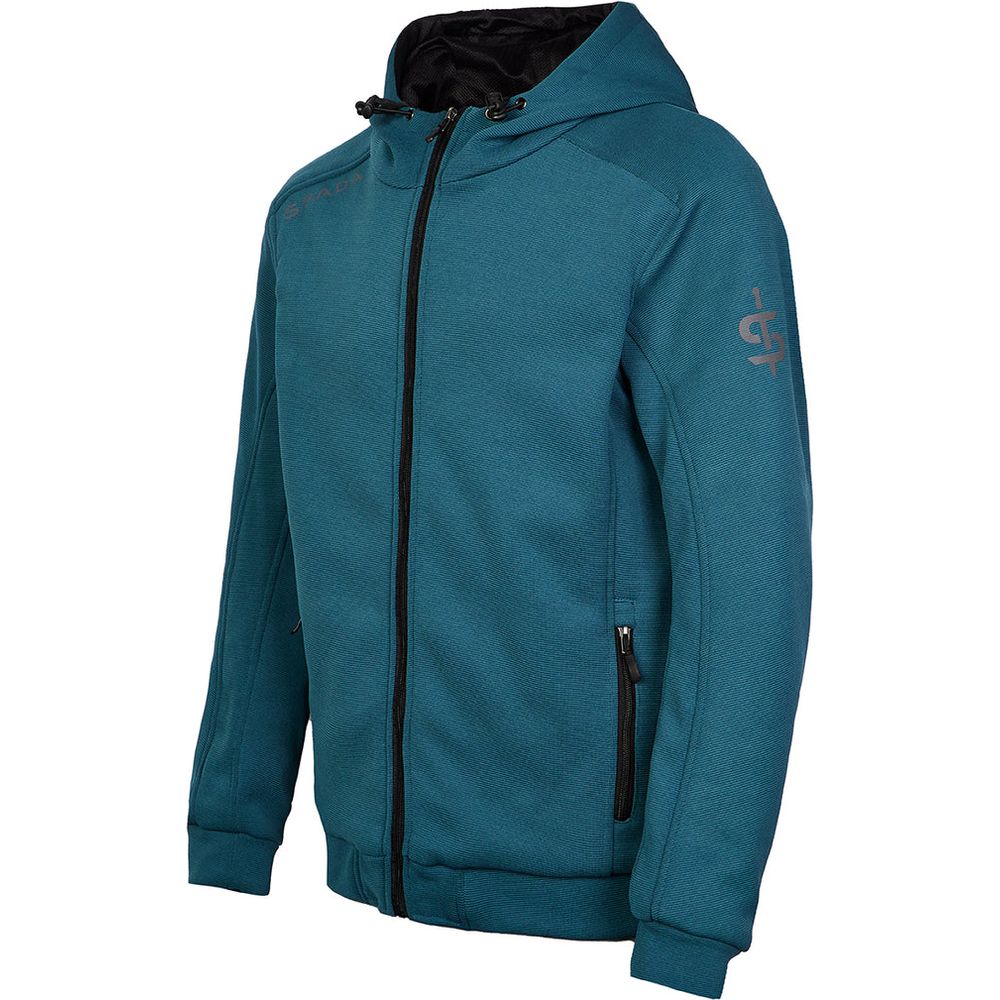 Spada Blade Zip CE Hoodie Coral Blue (Image 2) - ThrottleChimp