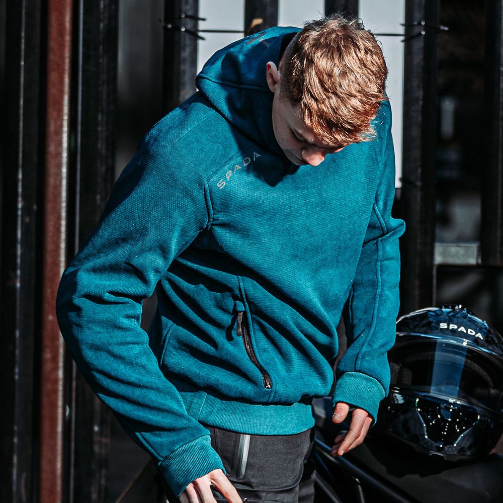 Spada Blade CE Hoodie Coral Blue FREE 1 YEAR Returns, FREE UK Delivery | ThrottleChimp