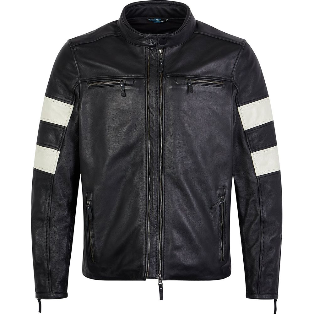 Spada Hanzo CE Leather Jacket Black / Ivory - ThrottleChimp