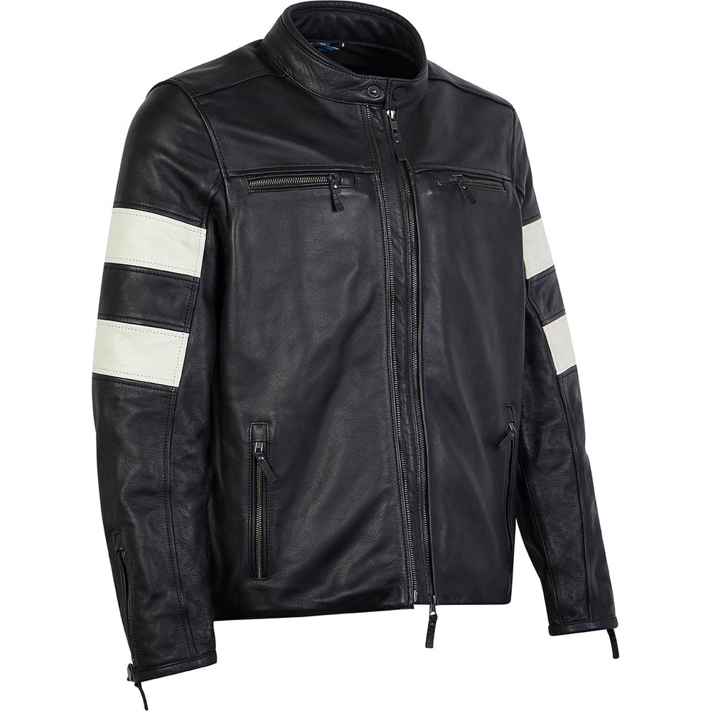 Spada Hanzo CE Leather Jacket Black / Ivory (Image 2) - ThrottleChimp