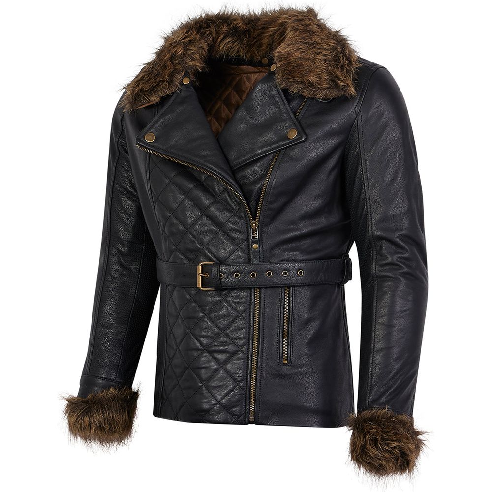 Spada Lancer CE Ladies Leather Coat Black (Image 2) - ThrottleChimp