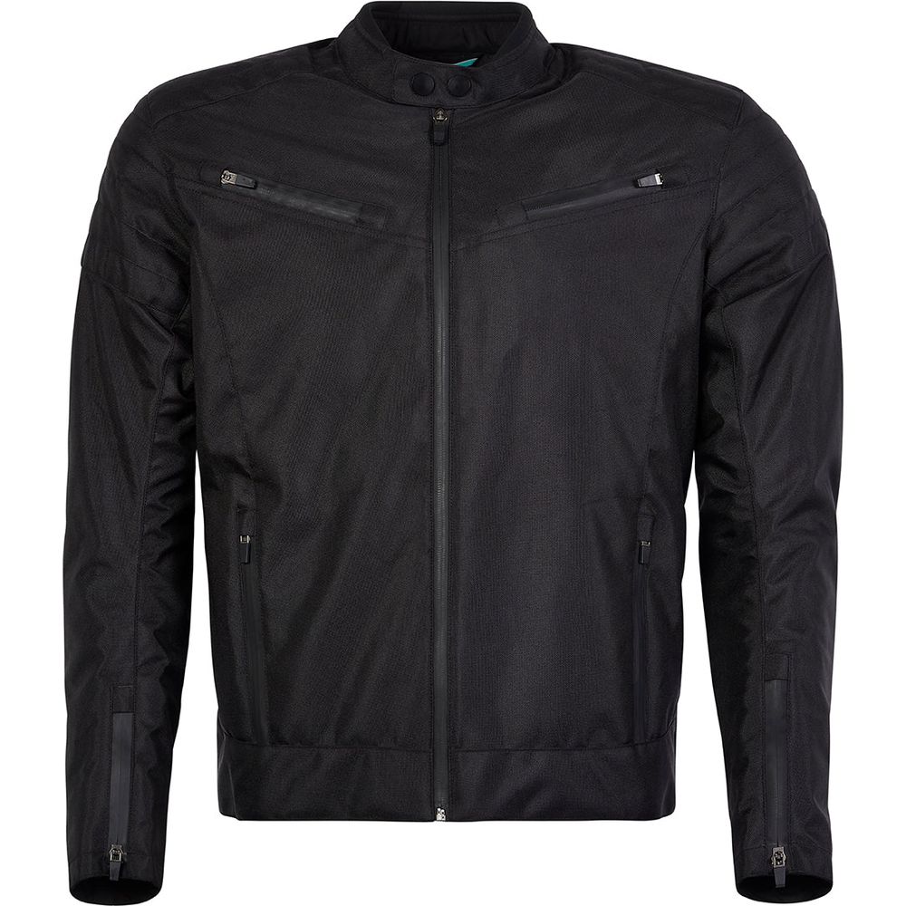 Spada Cafe Flux CE Textile Jacket Black - ThrottleChimp