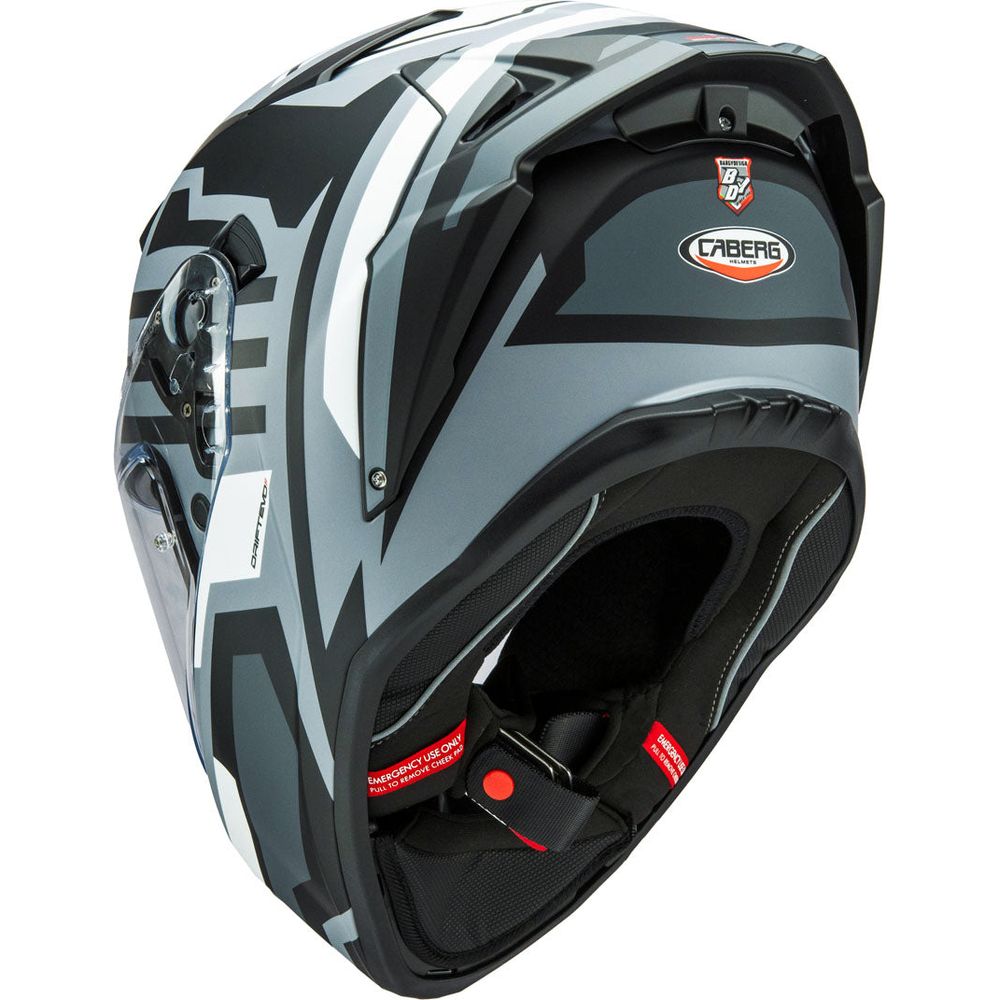 Caberg Drift Evo 2 Full Face Helmet Horizon Matt Grey / Black / White (Image 3) - ThrottleChimp