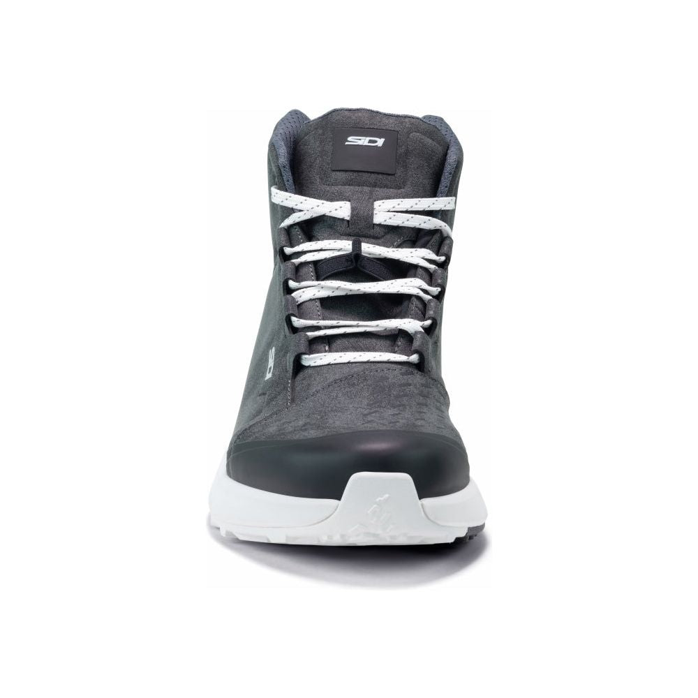 Sidi Nucleus Suede Waterproof CE Short Boots Black / White (Image 4) - ThrottleChimp