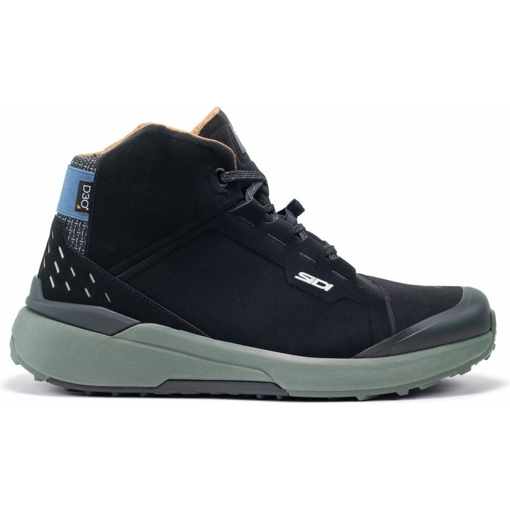 Sidi Nucleus Suede Waterproof CE Short Boots Black / Ivy (Image 2) - ThrottleChimp