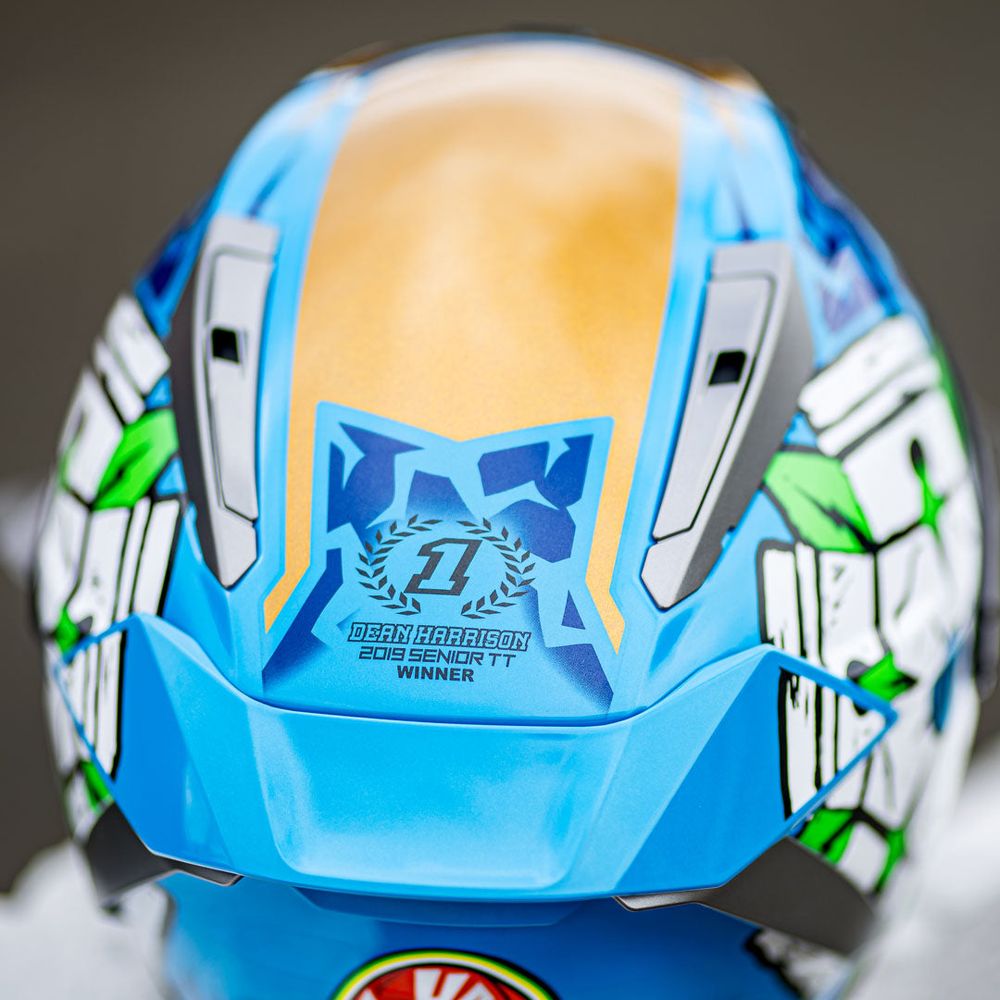 Shoei X-SPR Pro Harrison TC2 Full Face Helmet Blue (Image 4) - ThrottleChimp