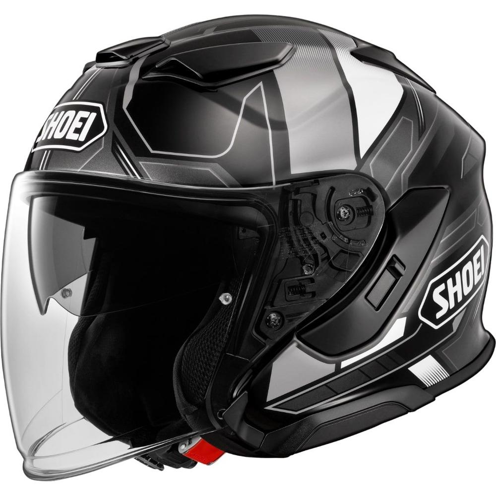 Shoei J-Cruise 3 Whizzy TC-5 Open Face Helmet Black FREE 1 YEAR Returns, FREE UK Delivery | ThrottleChimp