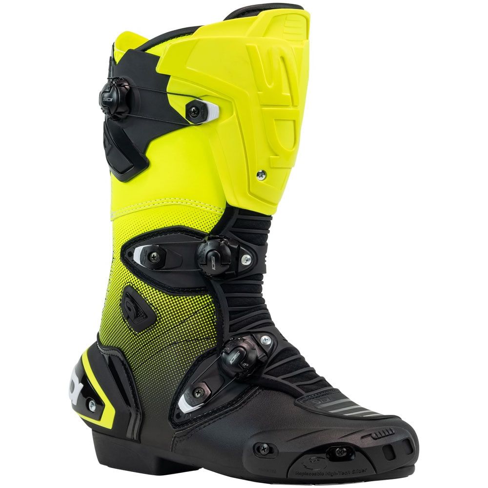 Sidi Mag 1 CE Boots Black / Yellow FREE 1 YEAR Returns, FREE UK Delivery | ThrottleChimp