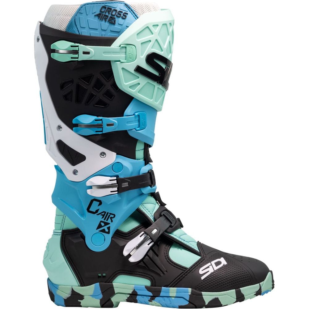 Sidi Crossair X CE Boots Messy Cyan / Black FREE 1 YEAR Returns, FREE UK Delivery | ThrottleChimp