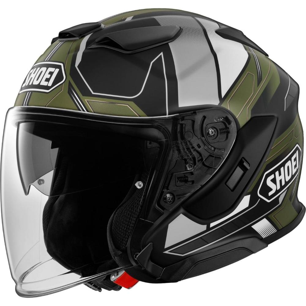 Shoei J-Cruise 3 Whizzy TC-11 Open Face Helmet Green