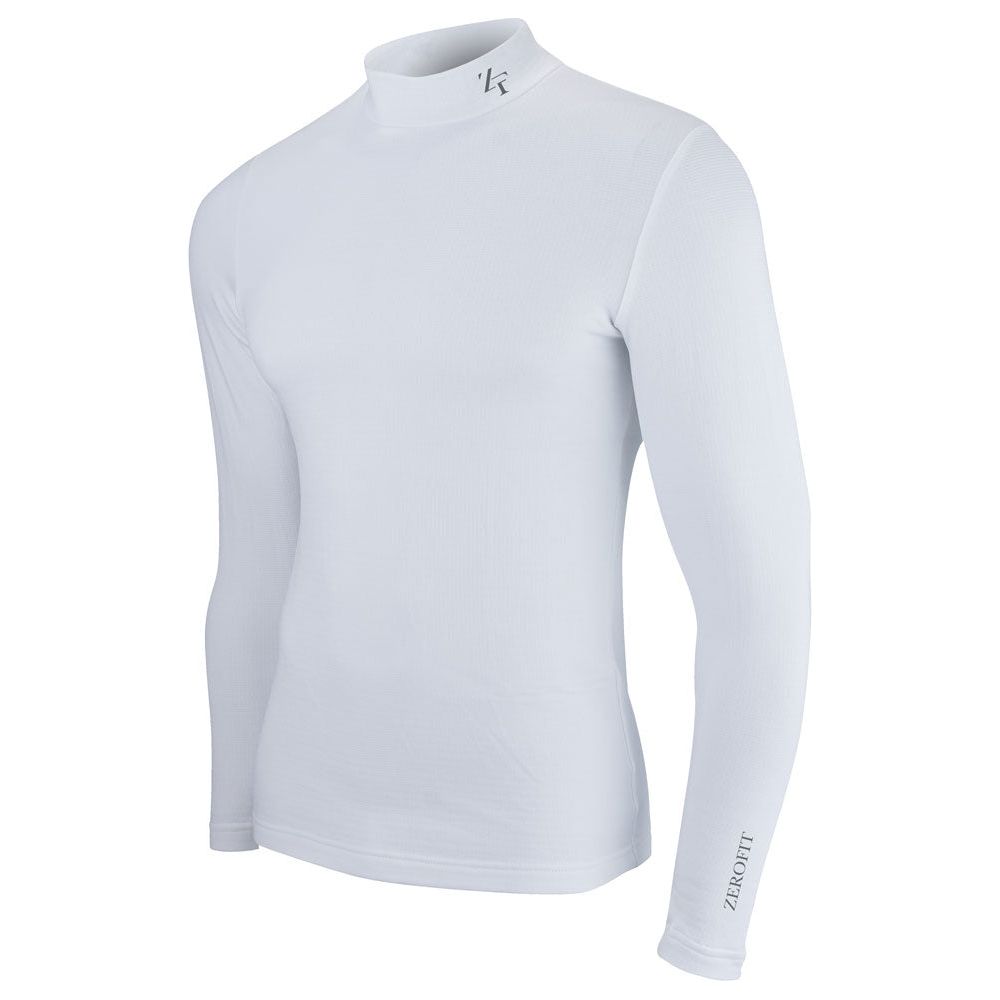 ZeroFit Move Heatrub Long Sleeves Base Layer T-Shirt White FREE 1 YEAR Returns, FREE UK Delivery | ThrottleChimp