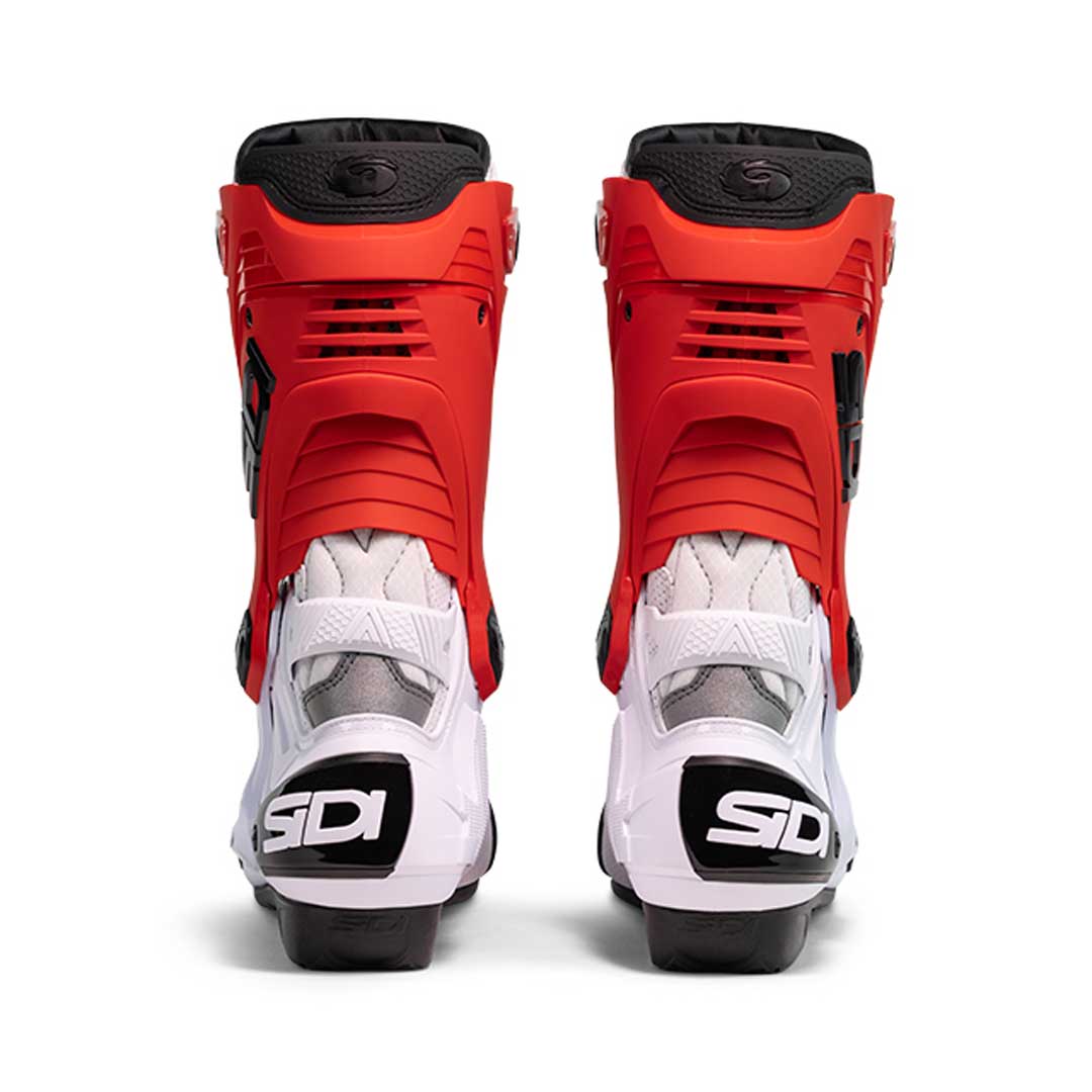 Sidi Rex Air CE Boots White / Red FREE 1 YEAR Returns, FREE UK Delivery | ThrottleChimp