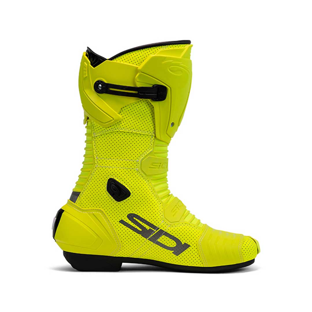 Sidi Mag 1 Air CE Boots Fluo Yellow FREE 1 YEAR Returns, FREE UK Delivery | ThrottleChimp