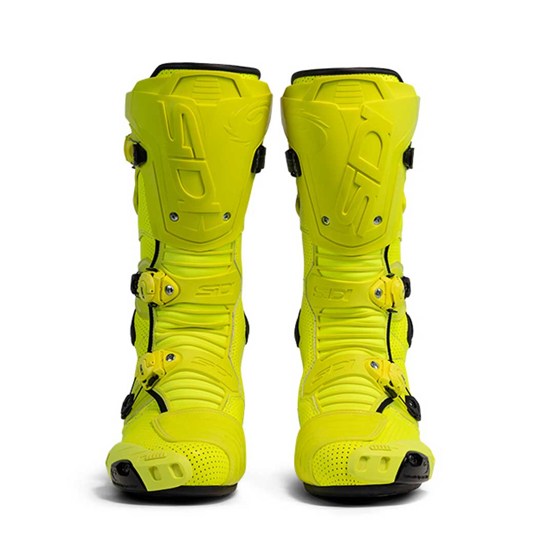 Sidi Mag 1 Air CE Boots Fluo Yellow FREE 1 YEAR Returns, FREE UK Delivery | ThrottleChimp