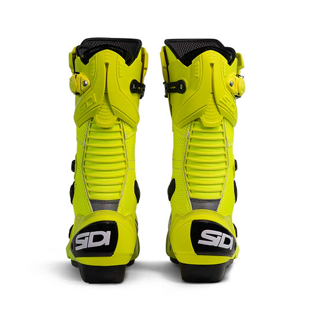 Sidi Mag 1 Air CE Boots Fluo Yellow FREE 1 YEAR Returns, FREE UK Delivery | ThrottleChimp