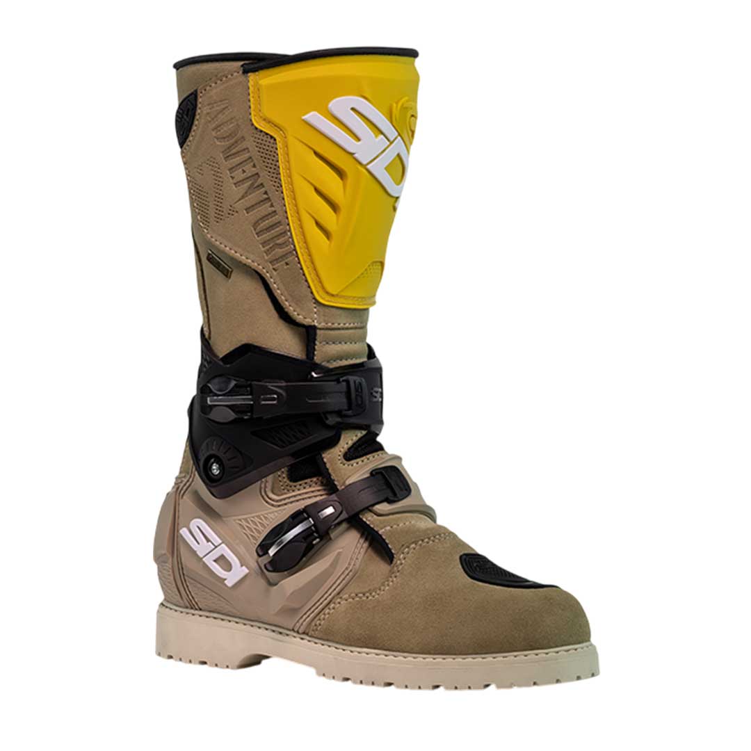 Sidi Adventure 2 Gore CE Boots Sand / Ochre FREE 1 YEAR Returns, FREE UK Delivery | ThrottleChimp