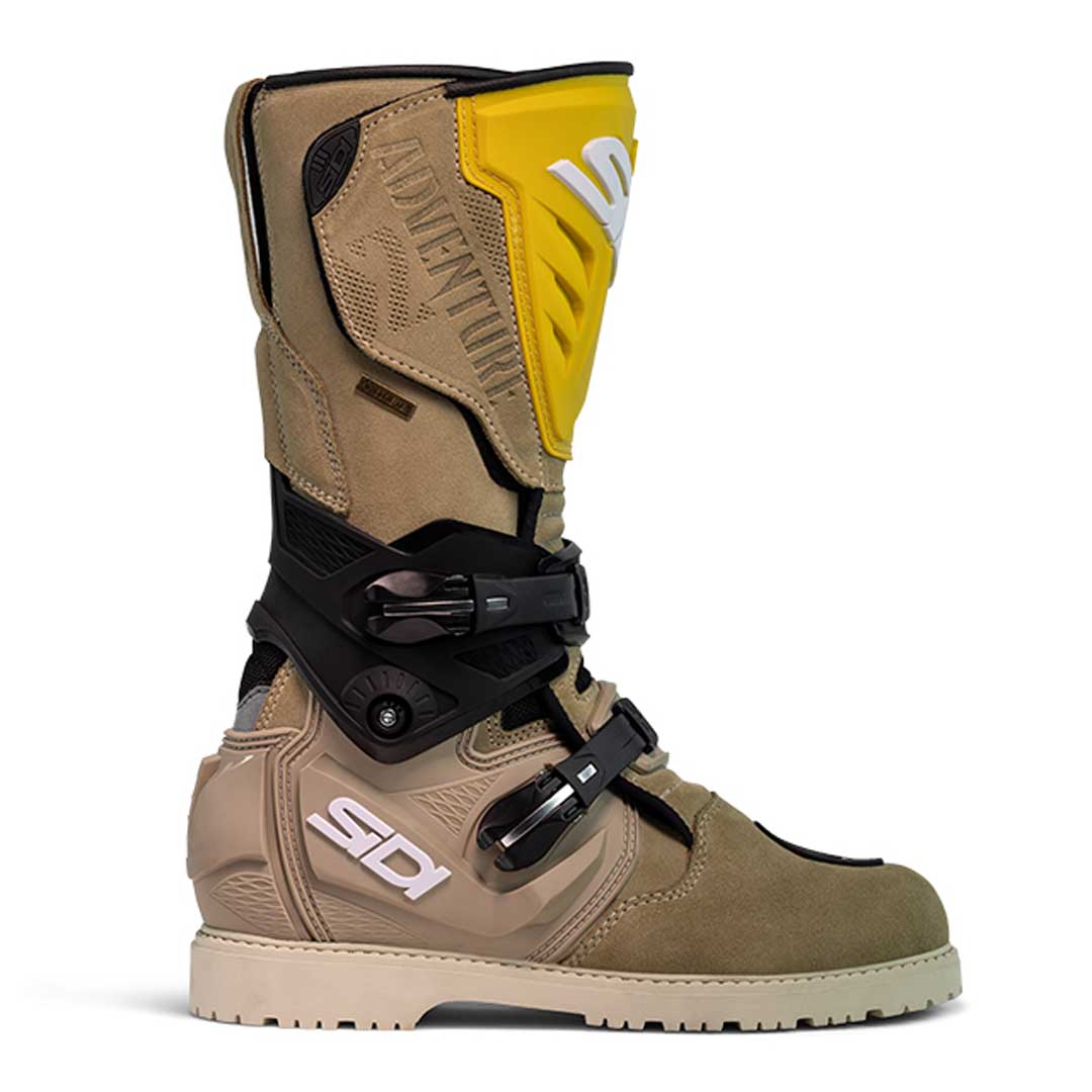 Sidi Adventure 2 Gore CE Boots Sand / Ochre FREE 1 YEAR Returns, FREE UK Delivery | ThrottleChimp