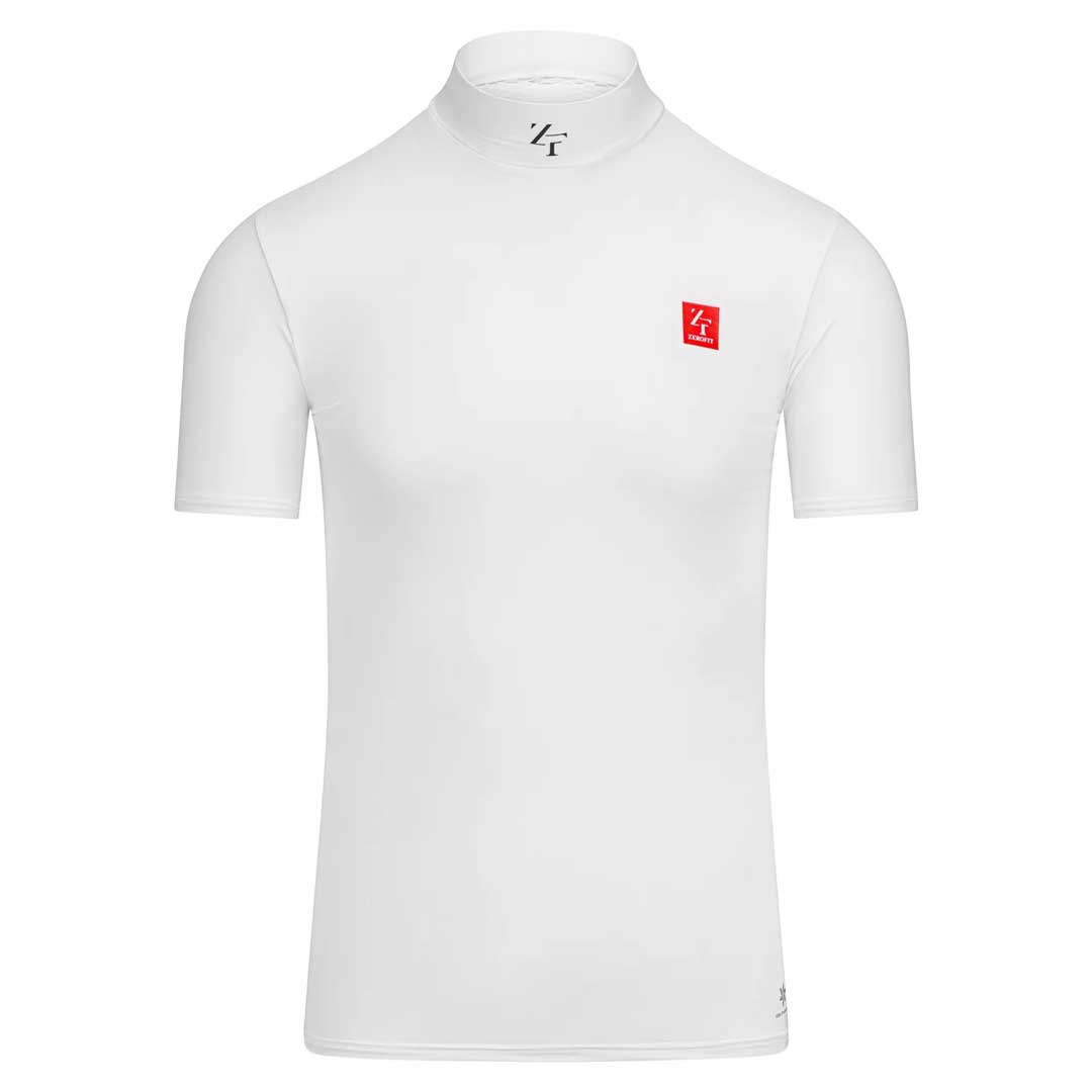 ZeroFit IceSkin Short Sleeves Base Layer T-Shirt White FREE 1 YEAR Returns, FREE UK Delivery | ThrottleChimp