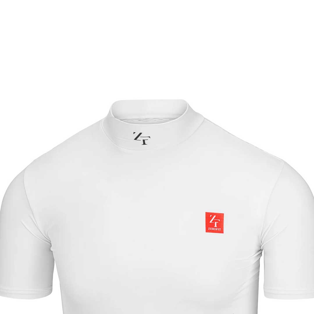 ZeroFit IceSkin Short Sleeves Base Layer T-Shirt White FREE 1 YEAR Returns, FREE UK Delivery | ThrottleChimp