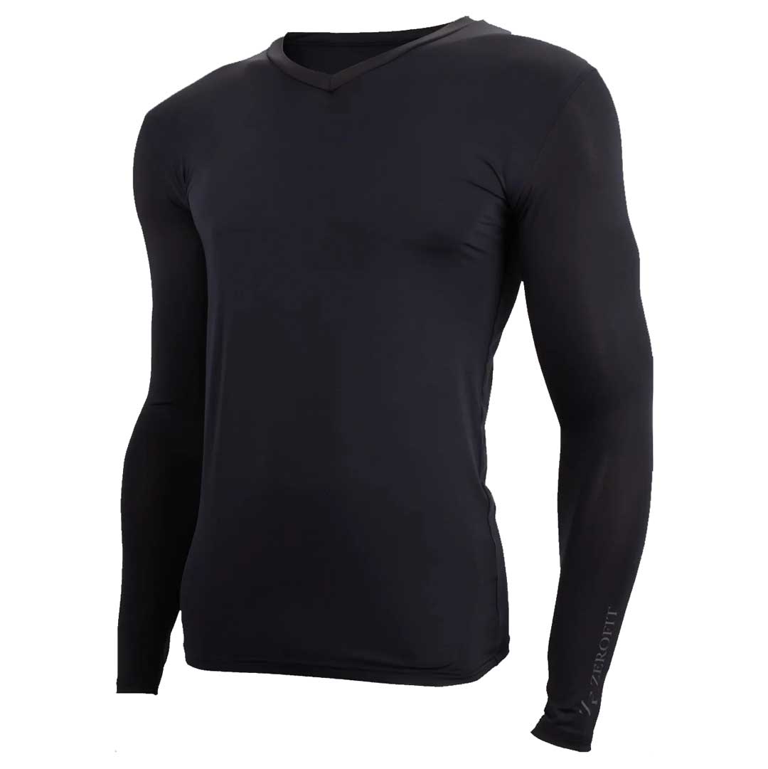 ZeroFit Coldskin Long Sleeves Base Layer T-Shirt Black FREE 1 YEAR Returns, FREE UK Delivery | ThrottleChimp