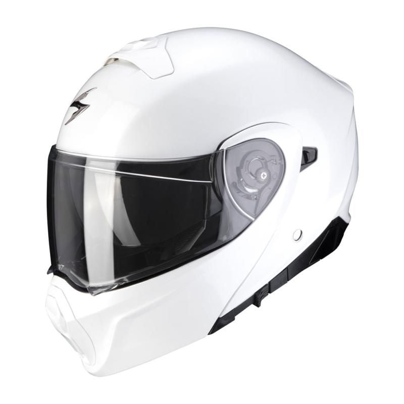 Scorpion EXO 930 Flip-Up Helmet Gloss White - ThrottleChimp