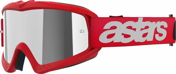 Alpinestars Vision Blaze Youth Goggles Red / Mirror Silver FREE 1 Year Return, FREE UK Shipping | ThrottleChimp