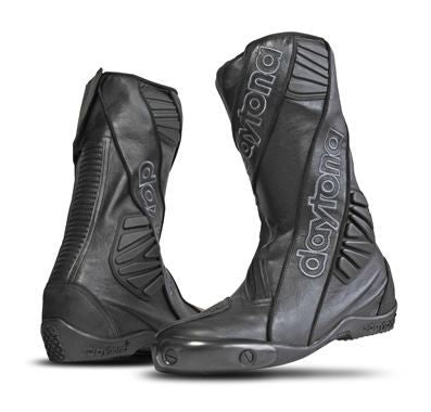Daytona Security Evo 3 Outer Leather Boots Black - ThrottleChimp
