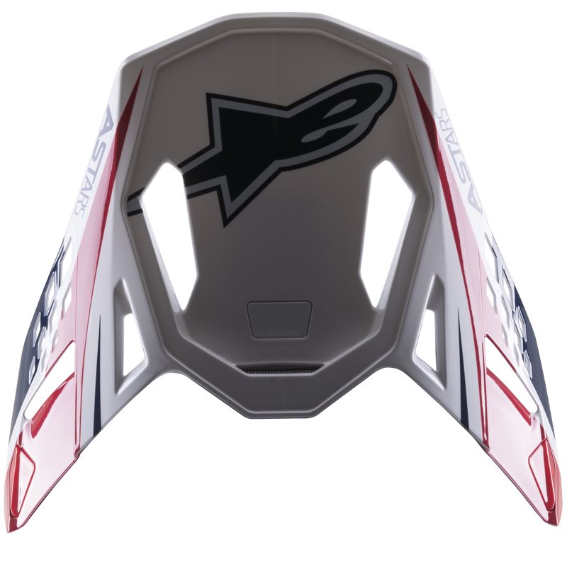 Alpinestars Visor S-M10 Carbon Meta2 White / Red / Glossy Blue FREE 1 YEAR Returns, FREE UK Delivery | ThrottleChimp