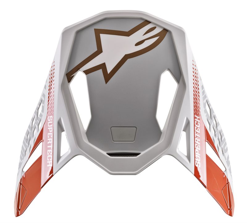 Alpinestars Visor S-M8 Triple Fluo Orange / White / Gold MG FREE 1 YEAR Returns, FREE UK Delivery | ThrottleChimp