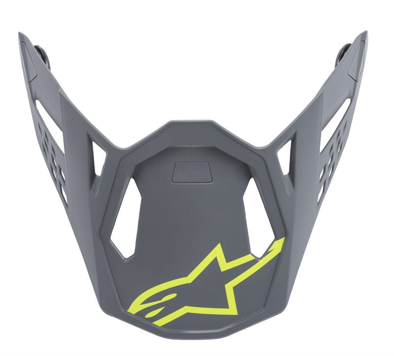 Alpinestars Visor S-M8 Radium Cool Grey / Matt Fluo Yellow FREE 1 YEAR Returns, FREE UK Delivery | ThrottleChimp