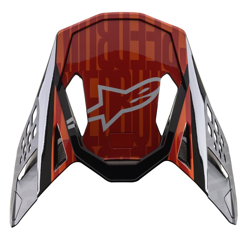 Alpinestars Visor S-M10 Alloy Black / Fluo Orange / Red MG FREE 1 YEAR Returns, FREE UK Delivery | ThrottleChimp