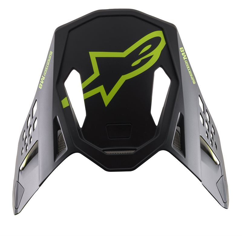 Alpinestars Visor S-M8 Echo Black / Matt Fluo Yellow FREE 1 YEAR Returns, FREE UK Delivery | ThrottleChimp