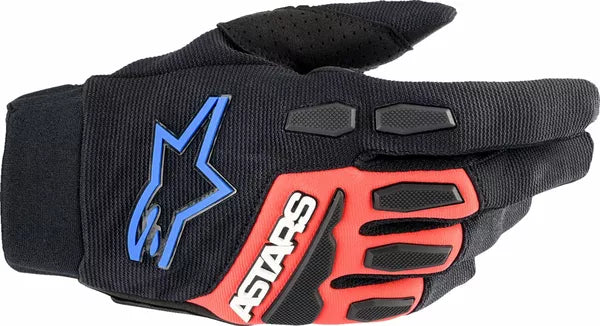 Alpinestars Full Bore XT Gloves Black / Blue / Red FREE 1 Year Return, FREE UK Shipping | ThrottleChimp