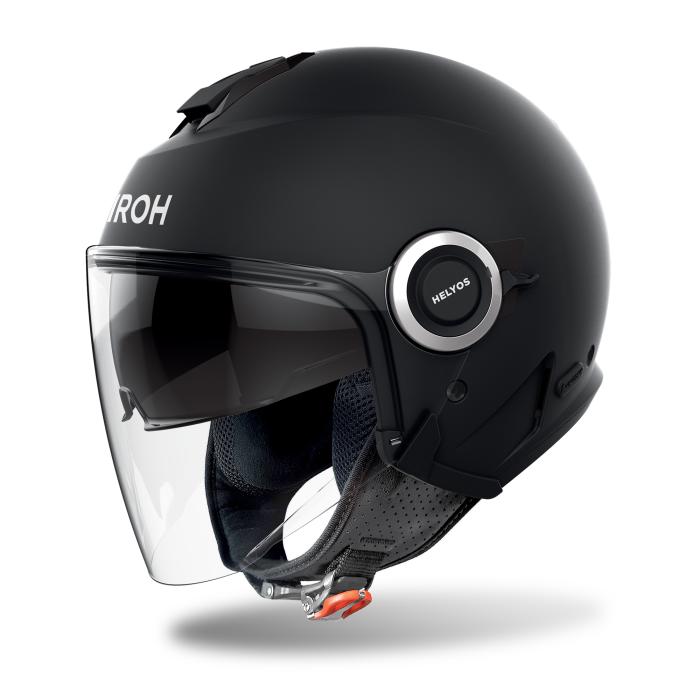 Airoh Helyos Open Face Helmet Matt Black FREE 1 YEAR Returns, FREE UK Delivery | ThrottleChimp