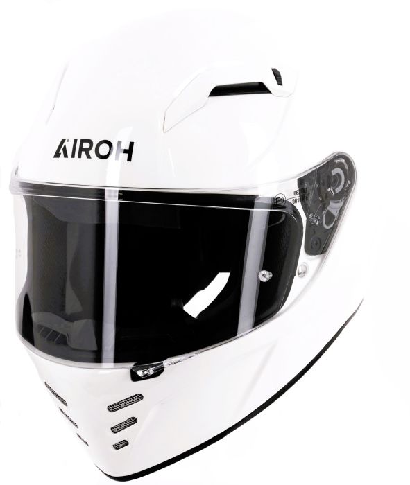 Airoh Connor Full Face Helmet Gloss White FREE 1 YEAR Returns, FREE UK Delivery | ThrottleChimp